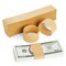 500 Pack Kraft Paper Money Bands for Cash, Blank Self-Adhesive Currency Straps, Bill Wrappers (7.7x1.25 In)